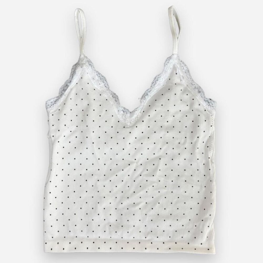 Women's White and Cream Vest